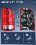 Nilight Taillight Assembly for 2007-2013 GMC Sierra