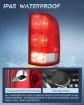 Nilight Taillight Assembly for 2007-2013 GMC Sierra
