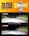 9005 9006 LED Fog Light Bulbs Combo, 70,000LM