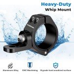 UTV Whip Light Mount - Heavy-Duty Adjustable Bracket