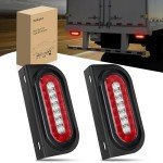 Nilight 6-Inch Oval Trailer Tail Light Set