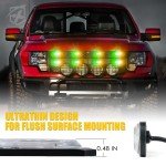 Amber Green LED Strobe Light Kit for Vehicles