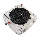Alloyworks Aluminum Radiator with Fan for Chevy 55-57