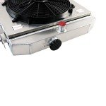 Alloyworks Aluminum Radiator with Fan for Chevy 55-57