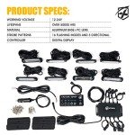 Amber Green LED Strobe Light Kit for Vehicles