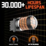 Super Bright Amber 7443 LED Turn Signal Bulbs