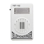 2-Pack Extra Loud Phone Ringer with Strobe Light