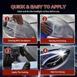 Headlight Restoration Kit with Ceramic Coating and Sandpaper