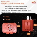 4 Pack Adjustable 12V LED Flasher Relay for Motorcycles