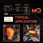 4 Pack Adjustable 12V LED Flasher Relay for Motorcycles