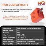 4 Pack Adjustable 12V LED Flasher Relay for Motorcycles