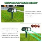 4-Pack Solar Ultrasonic Animal Repellent Devices