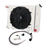 Cubauto 21" Aluminum Radiator with Fan Kit for Chevy