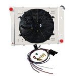 Cubauto 21" Aluminum Radiator with Fan Kit for Chevy