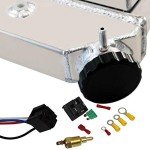 Cubauto 21" Aluminum Radiator with Fan Kit for Chevy