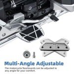 Adjustable Motorcycle Foot Pegs with Male Adapter