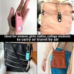 130dB Keychain Siren and Strobe Light Alarm