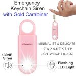 130dB Keychain Siren and Strobe Light Alarm
