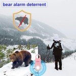 130dB Keychain Siren and Strobe Light Alarm