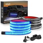 Nilight 70-Inch LED Strobe Light Strip - Blue