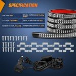 Nilight 70-Inch LED Strobe Light Strip - Blue