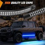 Nilight 70-Inch LED Strobe Light Strip - Blue