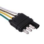 4 Pin Flat Trailer Plug Wiring Harness Extender