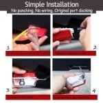 4Pcs LED Car Door Lights with Welcome Projection
