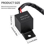2-Pack 2-Pin LED Flasher for Honda & More