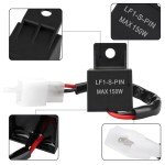 2-Pack 2-Pin LED Flasher for Honda & More