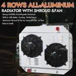 RadBuild CU433 Aluminum Radiator for Ford Trucks
