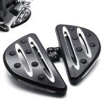 Adjustable Black Motorcycle Foot Pegs for Cruisers