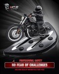 Adjustable Black Motorcycle Foot Pegs for Cruisers