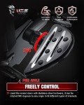 Adjustable Black Motorcycle Foot Pegs for Cruisers