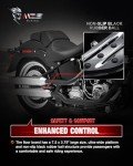 Adjustable Black Motorcycle Foot Pegs for Cruisers