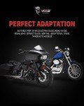 Adjustable Black Motorcycle Foot Pegs for Cruisers