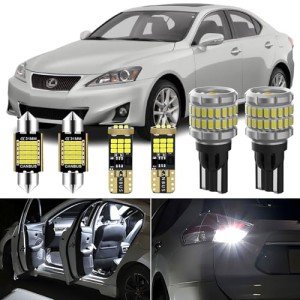 15-Piece LED Interior Lights Kit for Lexus IS Series