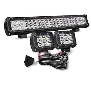 KEENAXIS 20" LED Light Bar and 4" Pods Combo