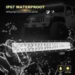 KEENAXIS 20" LED Light Bar and 4" Pods Combo