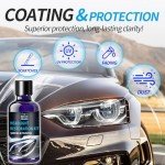 Car Headlight Restoration Kit with Crystal Coating