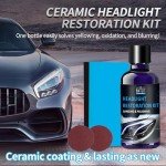Car Headlight Restoration Kit with Crystal Coating