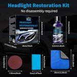Car Headlight Restoration Kit with Crystal Coating