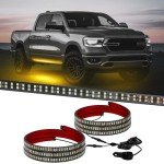 70 Inch Amber Running Board Strobe Lights - 2PCs