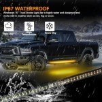70 Inch Amber Running Board Strobe Lights - 2PCs