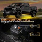 70 Inch Amber Running Board Strobe Lights - 2PCs