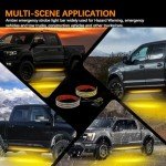 70 Inch Amber Running Board Strobe Lights - 2PCs