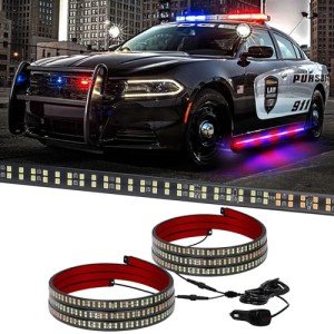 2PCS 70-Inch Truck Running Board Strobe Lights