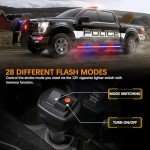2PCS 70-Inch Truck Running Board Strobe Lights