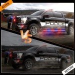 2PCS 70-Inch Truck Running Board Strobe Lights
