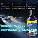 Ceramic Headlight Restoration Kit - 3-Step Cleaner